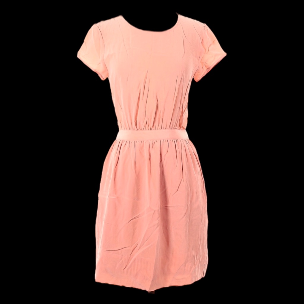 Club Monaco Nwt Ruth Peach Vented Cutout Back Silk Mini Dress, Size: 2